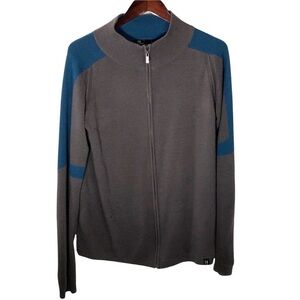 Neve Men’s Merino Wool Blend Zip Up Sweater Large